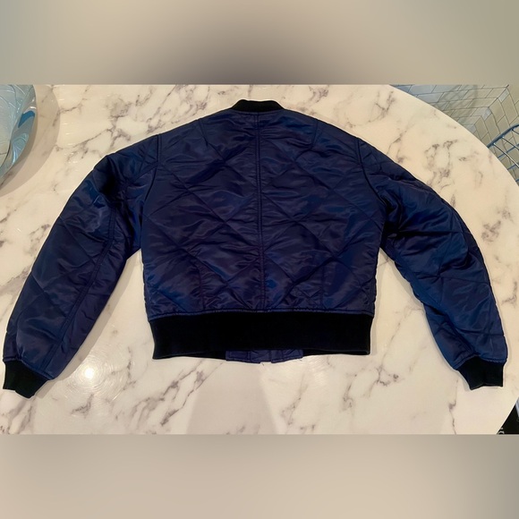 Rag and Bone navy quilted bomber jacket. Women’s small. Gently worn. - Picture 3 of 8